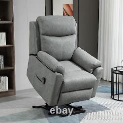 Power Lift Chair Electric Riser Recliner with Remote Control, Grey HOMCOM