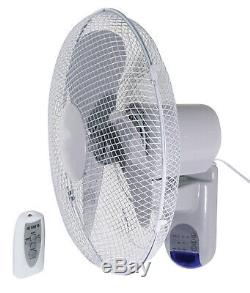 Prem-I-Air 16 (40 cm) Home Office Wall Desk Fan with Remote Control and Timer