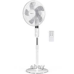 Pro Breeze 16-Inch Oscillating Pedestal Fan with Remote Control for office/home
