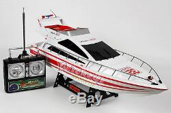RC Speed Boat Atlantic Jacht X2 Racing Boat Remote Control Transmitter Ship RTR