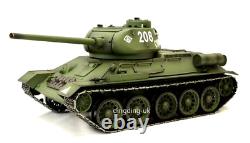 Radio Remote Control Heng Long RC Tank 1/16 Russian T34 BB & Infra Red Battle