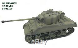 Radio Remote Controlled RC Tank 2.4G British Sherman Firefly 1/16 with 2 Sounds