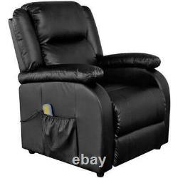 Recliner Massage Chair Electric Artificial Leather Remote Control Adjustable