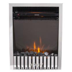 Remote Control Electric Fire Fireplace 2KW LED Fire Place Heater Inset Stove
