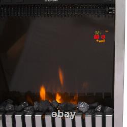 Remote Control Electric Fire Fireplace 2KW LED Fire Place Heater Inset Stove