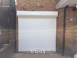 Remote Control Roller Garage Door up to 8ft wide x 7ft 2inch in White