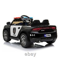 Ride On 12v Kids Electric Police Style Battery Remote Control 2.4g Toy Car