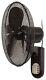 Schallen 16 Oscillating Wall Mounted Air Cool Fan With Timer & Remote Black
