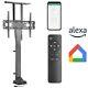 Smart Tv Lift Electric Motorized Stand Mount Bracket 37-80 Tuya Alexa Google Hq