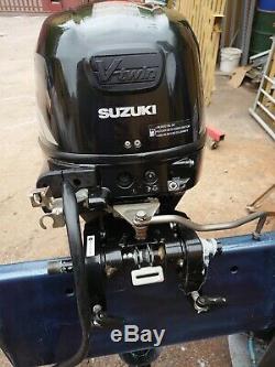 Suzuki 25hp 4 stroke electric start outboard motor remote control long shaft