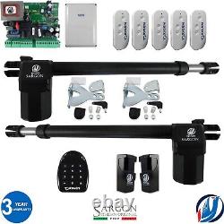 Swing Gate Opener Electric Operator Automatic Dual Arms Remote Control Door Kit