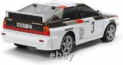 TAMIYA 58667 58667-110 RC Audi Quattro Rally A2 (TT-02), Remote Controlled car/