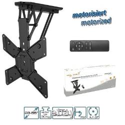 TV Bracket Motorized With Ir Remote Control Folding Ceiling for LCD