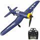 Top Race 4 Channel Remote Control F4u War Airplane Ready To Fly Blue Adult