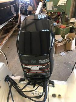 Used Mercury V6 225hp 2-Stroke Outboard Remote Control Electric Start Engine