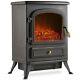 Vonhaus Electric Stove Heater 1850w Portable Log Burner Fireplace Flame Effect