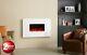 Wall Mounted Electric Fire With White Glass Frame Gazco Radiance 50w Srp £645