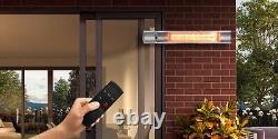 Wall Mounted Electric Heater 2000W Garden Patio Outdoor Heater Remote Control