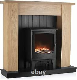 Warmlite Cambridge Electric Fireplace Suite, Adjustable-Thermostat-LED