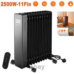 WiFi Oil Filled Radiator with Timer Portable Electric Heater Thermostat Remote