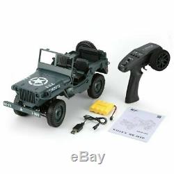 Willys Jeep OFF Road Radio Remote Control RC Truck Tank 4WD Military Army 2.4GHZ