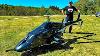 World S Largest Rc Airwolf Black Bell 222 Electric Scale 1 3 5 Model Helicopter Flight Demonstration