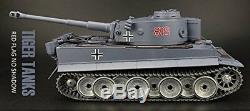 116 German Tiger I Rc Réservoir Ultime Métal Version 2.4ghz Smoke & Sound New