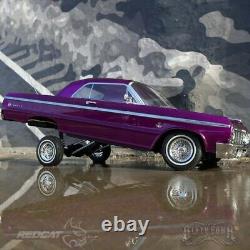 1/10 Chevrolet Impala Ss 1964 Rc Car Hopping Lowrider Kandy & Chrome Purple