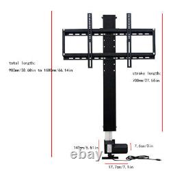 26-57 TV Ascenseur TV motorisé à moteur électrique de 700 mm avec support de montage et télécommande IP20