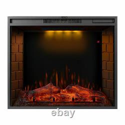 30''/50'' In-wall Encastré Mount Electric Fireplace Insert Led Flame Fire Heater