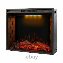 30''/50'' In-wall Encastré Mount Electric Fireplace Insert Led Flame Fire Heater