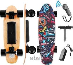 350w Skateboard Électrique Longboard Avec Contrôle À Distance E-skateboard Adultes Adolescents Nouveau