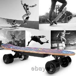 350w Skateboard Électrique Longboard Avec Contrôle À Distance E-skateboard Adultes Adolescents Nouveau