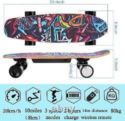 350w Skateboard Électrique Longboard Avec Contrôle À Distance E-skateboard Adultes Adolescents Nouveau