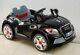 Audi Tt Kids Jouet Électrique Ride On Car + Télécommande Parental Noir