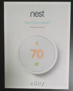 Brand New Nest Thermostat Programmable E Blanc Modèle T4000es