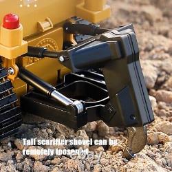 Bulldozer de chantier télécommandé 116 2.4G 9CH véhicule de construction charge lourde jouet RC