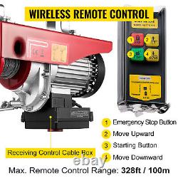 Câble Électrique Vevor Hoist Winch Crane Lift 1800lbs Wireless Remote Control