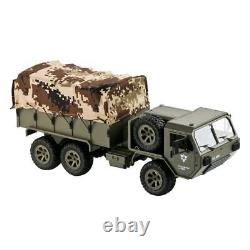 Camion militaire RC 6WD 1/16 Crawler, véhicule électrique de l'armée à télécommande