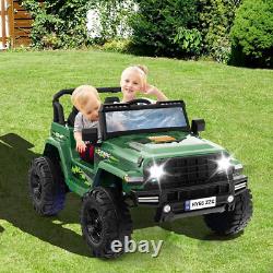 Camion vert pour enfants 2 places voiture électrique télécommandée