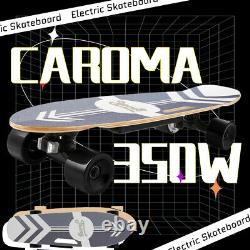 Caroma 350w Skateboard Électrique 20km/h Mode De Télécommande Pour Adolescents Adultes Royaume-uni