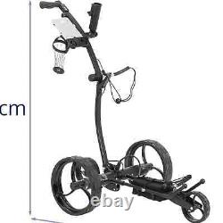 'Chariot de golf électrique pliable à télécommande en aluminium de 20 kg'