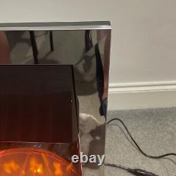 Cheminée électrique Dimplex Optiflame 2 kW chrome télécommande 3 flammes