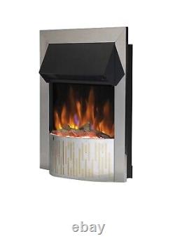 Cheminée électrique Dimplex Optiflame 2 kW chrome télécommande 3 flammes