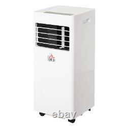 Climatiseur Mobile Homcom Blanc Avec Télécommande Refroidissement Ventilateur 650w