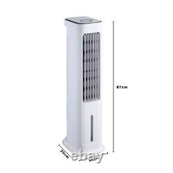 Climatiseur portable 5L avec ventilateur, rafraîchisseur d'air, humidificateur, minuterie et télécommande