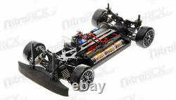 Dépasser Rc 1/10 Madspeed Driftking Brushless Remote Control Drift Car Led Sk Grey