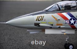 Dual 80mm Rc Avion Jet Modèle F-14 Tomcat Kit Avec Servomoplan Pour Adultes Nouveau