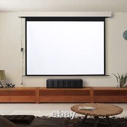 Écran de projecteur motorisé de 72 à 120 pouces pour home cinéma avec télécommande HD TV