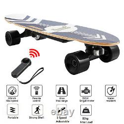 Electric Skateboard Avec Contrôle À Distance E-longboard E-skateboard 3 Vitesse 20km/h Nouveau